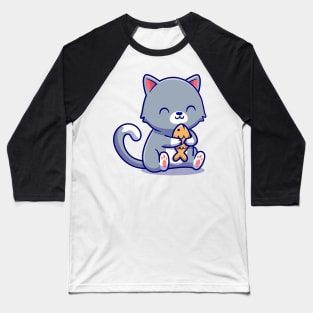 Mochi Mochi Peach Cat Sticker Baseball T-Shirt